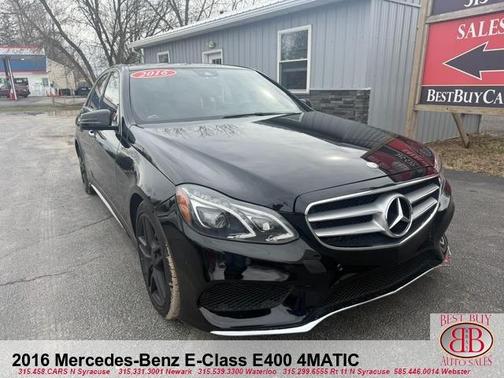 Black 2016 Mercedes-Benz E-Class E 400 4MATIC