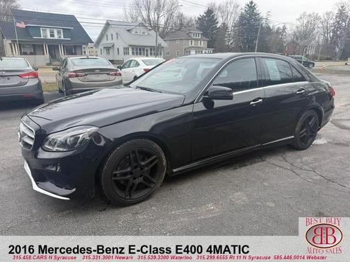 Black 2016 Mercedes-Benz E-Class E 400 4MATIC
