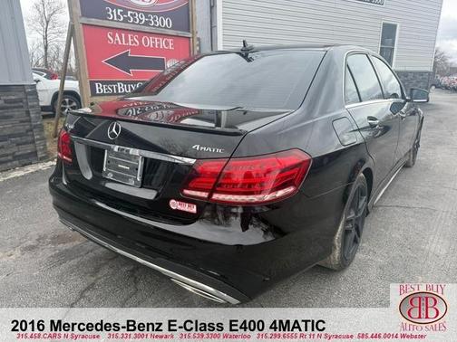 Black 2016 Mercedes-Benz E-Class E 400 4MATIC