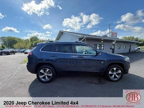 Blue 2020 Jeep Cherokee Limited