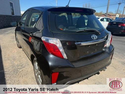 Black 2012 Toyota Yaris SE