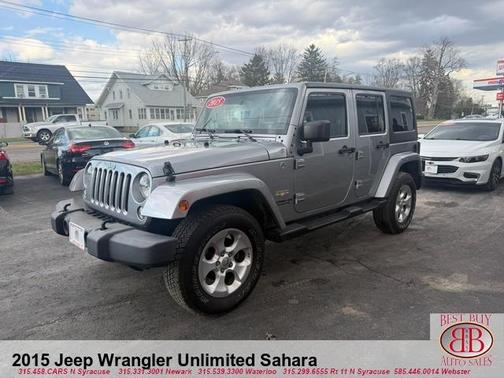 Gray 2015 Jeep Wrangler Unlimited Sahara