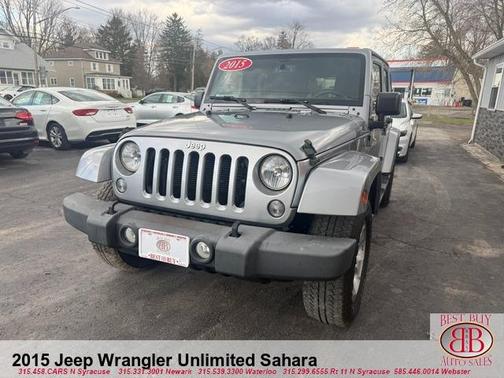 Gray 2015 Jeep Wrangler Unlimited Sahara