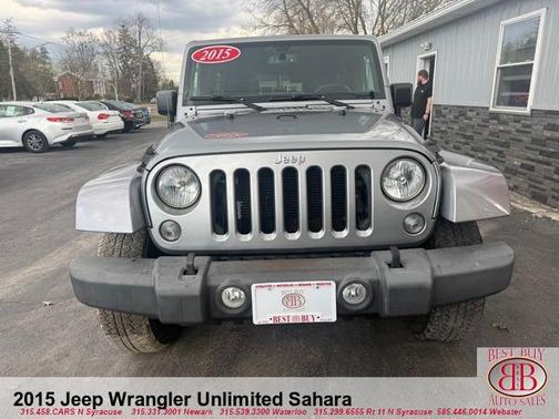 Gray 2015 Jeep Wrangler Unlimited Sahara