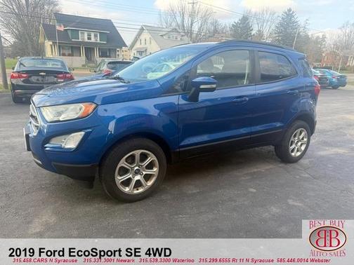 Blue 2019 Ford EcoSport SE
