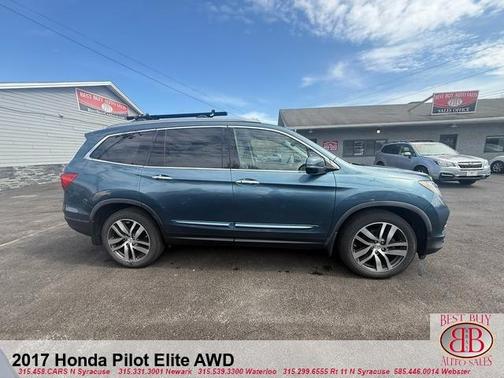 Blue 2017 Honda Pilot Elite