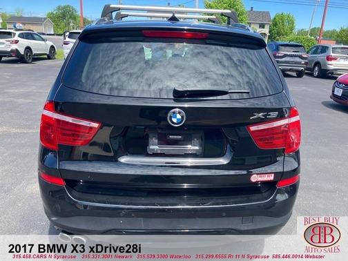 Black 2017 BMW X3 xDrive28i