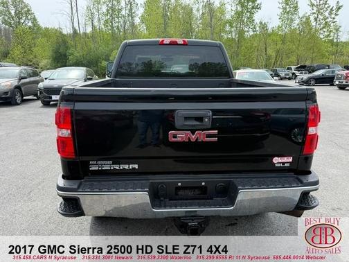 Black 2017 GMC Sierra 2500 SLE