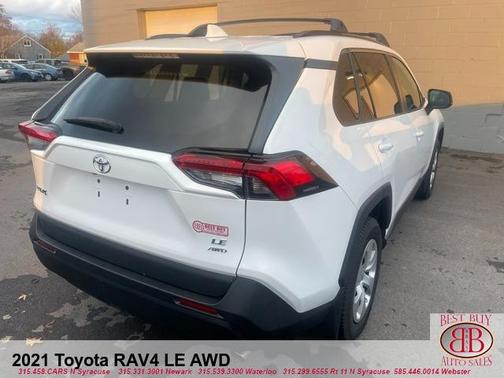 White 2021 Toyota RAV4 LE