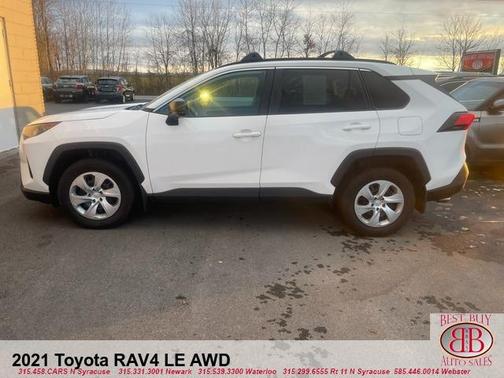 White 2021 Toyota RAV4 LE