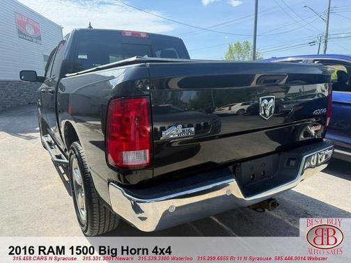 Black 2016 RAM 1500 SLT