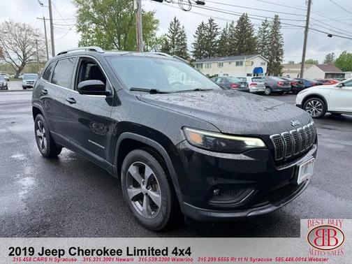 Black 2019 Jeep Cherokee Limited