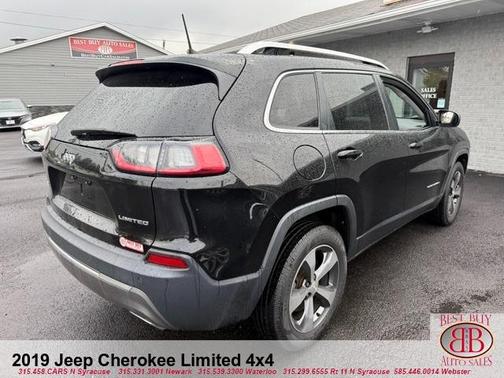 Black 2019 Jeep Cherokee Limited