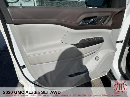 White 2020 GMC Acadia SLT