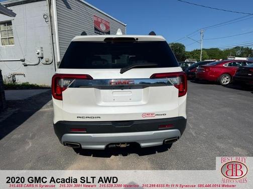 White 2020 GMC Acadia SLT