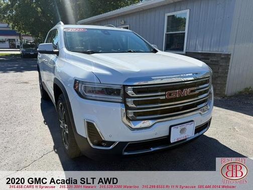 White 2020 GMC Acadia SLT