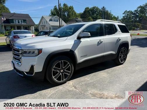 White 2020 GMC Acadia SLT