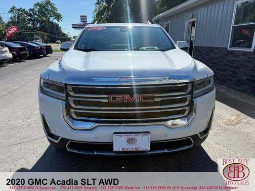 White 2020 GMC Acadia SLT