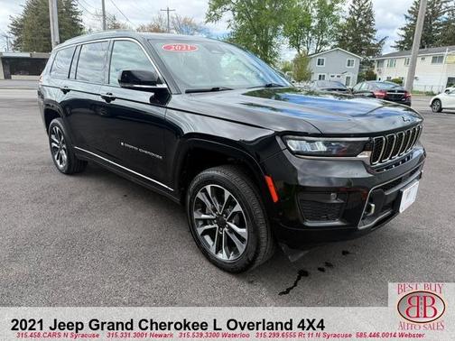 Black 2021 Jeep Grand Cherokee L Overland