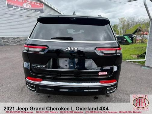 Black 2021 Jeep Grand Cherokee L Overland