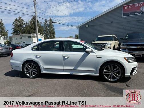 Pure White 2017 Volkswagen Passat 1.8T R-Line