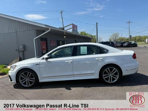 Pure White 2017 Volkswagen Passat 1.8T R-Line