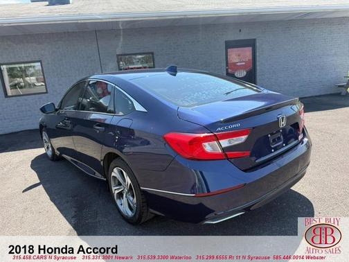 Blue 2018 Honda Accord EX