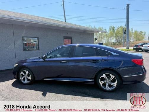 Blue 2018 Honda Accord EX