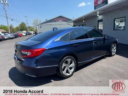 Blue 2018 Honda Accord EX
