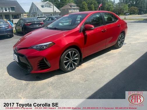 Red 2017 Toyota Corolla SE