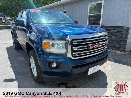 Blue 2019 GMC Canyon SLE