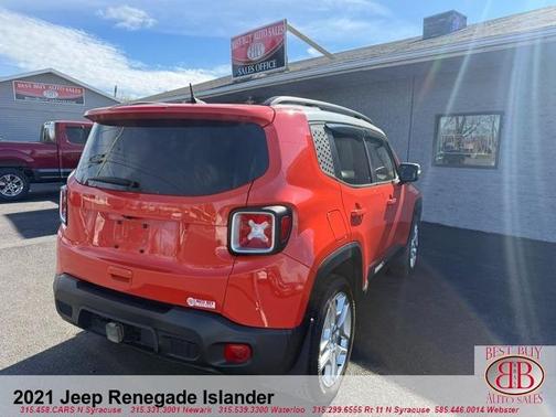 Orange 2021 Jeep Renegade Latitude