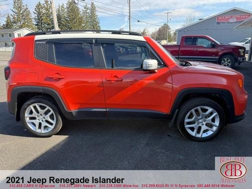 Orange 2021 Jeep Renegade Latitude