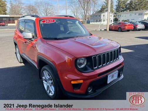 Orange 2021 Jeep Renegade Latitude