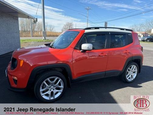 Orange 2021 Jeep Renegade Latitude