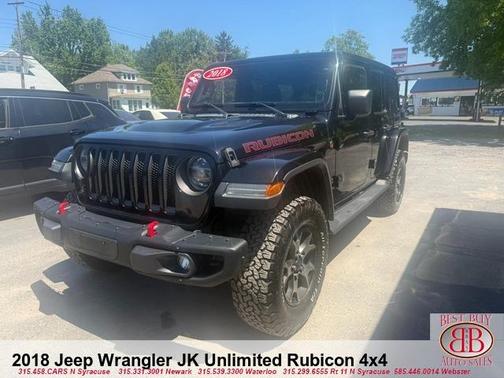 Black 2018 Jeep Wrangler Unlimited Rubicon