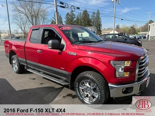 Maroon 2016 Ford F-150 XLT