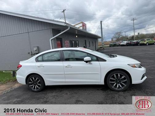 White 2015 Honda Civic