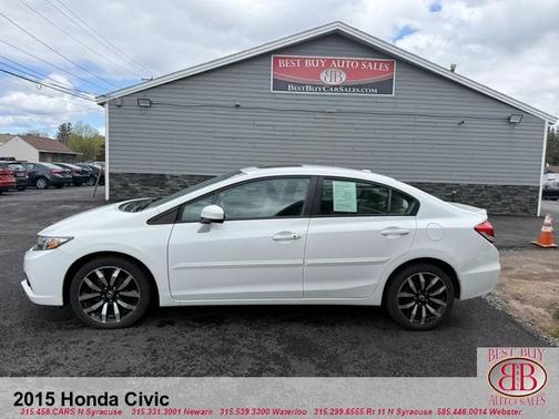 White 2015 Honda Civic
