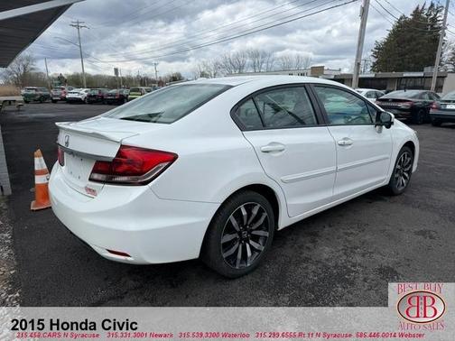 White 2015 Honda Civic