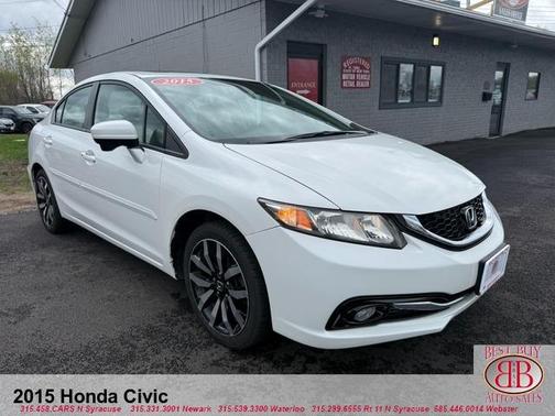 White 2015 Honda Civic