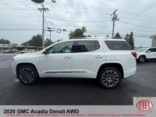 White 2020 GMC Acadia Denali