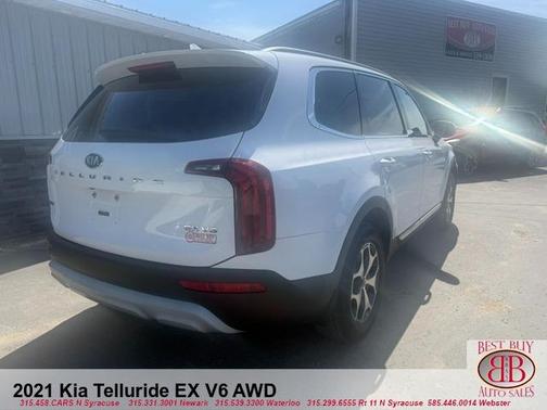 White 2021 Kia Telluride EX