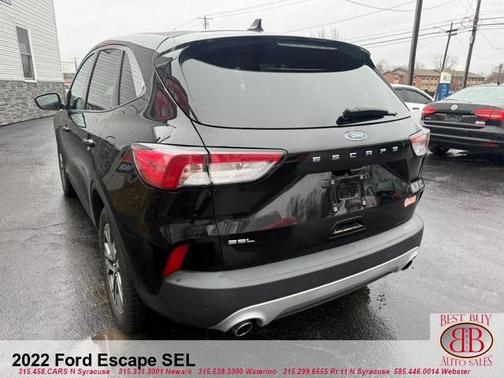 Black 2022 Ford Escape SEL