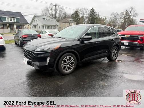 Black 2022 Ford Escape SEL