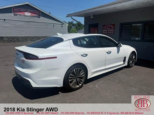 White 2018 Kia Stinger Premium