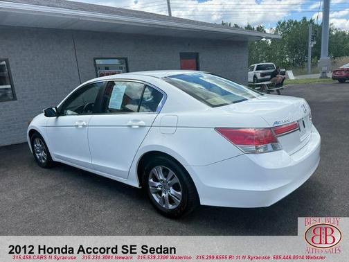 White 2012 Honda Accord SE
