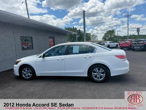 White 2012 Honda Accord SE
