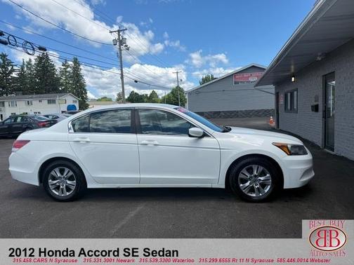 White 2012 Honda Accord SE