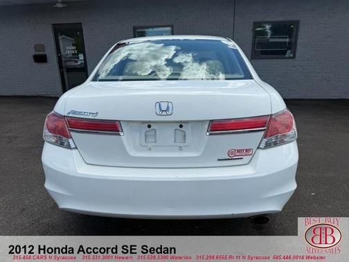 White 2012 Honda Accord SE